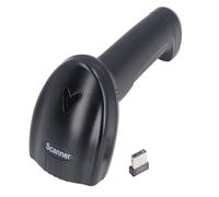 Fafeicy Scanner de Codes-Barres, Lecteur de Codes-Barres sans Fil 2,4 G avec Câble USB, Numérisation Rapide 1D 2D QR, Conception Portable pour la Gestion des Stocks, la Vente au Détail, Le Personnel