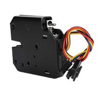 Fafeicy Serrure électrique DC 12 V 2 A en Acier au Carbone avec Détection de Déverrouillage, Force de Crochet de 150 Kg, Ressort Réglable pour Tiroir, Casier, Boîte aux Lettres, A