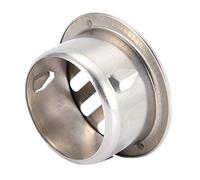 Fafeicy Siphon de Sol en Acier Inoxydable, Drain de Sol pour Balcon, Filtre de Remplacement Anti-blocage pour Tuyau d'évacuation Extérieur, Tuyau d'échappement (50 bouche plate)