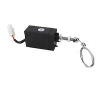 Fafeicy Solénoïde D'Arrêt du Moteur 12V Valve de Flamme - 150N Force de Traction 40 Mm Strake pour L'excavateur Tracteur Marine Générateur Arrêt (12V)