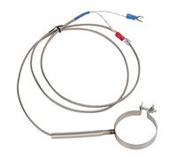 Fafeicy Sonde de Capteur de Thermocouple de Type K Sonde de Température de Type K Fil de Thermocouple avec Borne en Forme de U de 40 Mm Plage de 0 à 400 °C en Acier Inoxydable pour (1m)