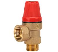Fafeicy Soupape de sécurité en laiton de qualité supérieure G1/2 '' DN15 Filetage Ressort suspendu Four Soupape de sécurité Soupape de surpression(3Bar DN15), Accessoires Vannes