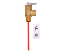 Fafeicy Soupape de Surpression de Température et de Pression, Soupape de sécurité en Laiton à Libération Automatique de Pression avec Filetage NPT 99 ℃ 125PSI DN15 1/2 Pouce pour