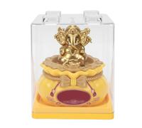 Fafeicy Statue D’éléphant 10 Cm Balançoire Solaire Ganesh Veilleuse | Figurine en Plastique, Batterie au Lithium 200 MAh, Deux Modes Chauds, Utilisation sur Rebord de Fenêtre de Maison Tableau