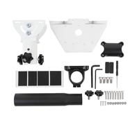 Fafeicy Support de Galerie de Toit Rotatif à 360°, Inclinable à 160° pour Mini Antenne avec Pince de Poteau, Kit en Acier Inoxydable, Idéal pour les Camping-cars, les Yachts et les