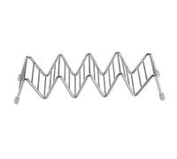 Fafeicy Support de Support de Taco D'acier Inoxydable de Forme de Vague 2 3 Fentes pour le Service de Restaurant de Cuisine à la Maison (4-5 grilles)