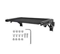 Fafeicy Tableau de Pliage Latéral de la Boîte à Outils, Workbench Tray Mobile Workstation pour le Système D'emballage, avec un Support en Alliage en Aluminium Enrobés en Caoutchouc
