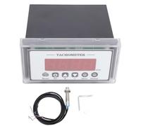 Fafeicy Tachymètre Numérique, pour Compteur de Vitesse de 0-9999 Tr/min avec Capteur de proximité Hall, Affichage LED à 4 Chiffres pour Machine D'inspection de qualité de Convoyeur