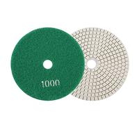 Fafeicy Tampons de Polissage de 5 Pouces avec une Forte Force de Meulage, Disques en Résine pour le Meulage Humide, Idéaux pour le Granit et le Marbre (1000)