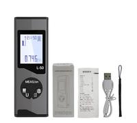 Fafeicy Télémètre 98,43 Pieds Télémètre Numérique avec Niveau électronique Précision de 1 Mm Type C Rechargeable Mémoire de 50 Groupes pour Une Utilisation Intérieure et Extérieure (L-30P)