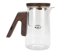 Fafeicy Théière en Verre avec Infuseur, Technologie de Séparation Magnétique de l'eau, Minuterie d'infusion Automatique, Théière Résistante à la Chaleur et au Froid de 800 Ml pour les Amateurs de