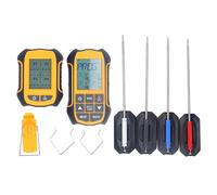 Fafeicy Thermomètre Digital BBQ, Outil de Cuisine de Sonde sans Fil avec Affichage de Rétroéclairage, Mesure Précise de la Température pour les Chefs et les Amateurs de Grillades