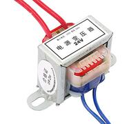 Fafeicy Transformateur de Puissance Unique, Noyau Ignifuge Haute sécurité, Câblage 220 V à 12 V/24 EI, Vernis CA 2 W, pour Alimentation du Pilote, avec Fréquence 50 Hz, Alimentations Internes (24V)