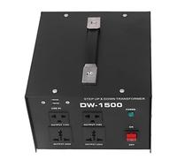 Fafeicy Transformateur de Tension CA 1500 W Convertisseur Abaisseur 110 V à 220 V 220 à 110 avec 2 Prises Américaines 2 Prises Universelles Ports USB Protection de Disjoncteur pour (Prise UE)