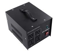 Fafeicy Transformateur élévateur Abaisseur 1500W Convertisseur de Tension | Conversion Double 110V à 220V, 220V à 110V, Bobine en Cuivre 100 %, Protection contre les Surcharges, Refroidissement