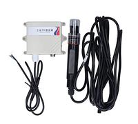 Fafeicy Transmetteur de PH DC 10~30 V, Transmetteur de Capteur de PH d'interface de Communication RS485 0~14,00, de ATC avec électrode de conductivité pour Eaux Usées Industrielles, Eaux Usées