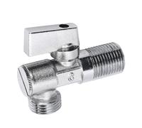 Fafeicy Vanne D'arrêt D'angle en Laiton Quart de G1/2 Pouces, Vanne D'arrêt de Toilette pour Salle de Bains, évier et Cuisine