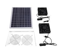 Fafeicy Velleur de Dépruption de Panneau Solaire à L'épreuve de l'eau 15W pour Les Ventilateurs D'économie D'énergie pour Animaux de Compagnie Send.