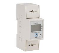 Fafeicy XTM015 Compteur électrique sur rail DIN, 220V 10 (40) A Compteur électrique numérique monophasé 2 fils 2P sur rail DIN, pour mesurer la consommation d'énergie active, précision de classe