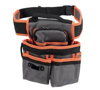 Fafeicy YB020 Pochette à Outils pour électricien avec Pince Multi-Poches en Tissu Oxford Résistant à l'usure pour Charpentiers et Rénovation de L' Gris Orange
