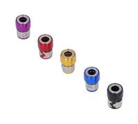 Fafeims 10 Pièces Support D'anneau Magnétique en Alliage D'aluminium pour L'assemblage de Meubles Noir Rouge Bleu Violet Jaune pour Divers Tournevis Jeu D'anneaux de Vis Magnétiques Maintient