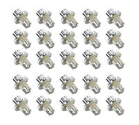 Fafeims 25 PCS Silver Car Wheel Rivets Staceners Nuts pour AH DS Series Rims Cap Pneu à Vis de Lèvre, Matière en Plastique ABS, Installation Facile Directement sur la Roue, Impact Proof-Fformation