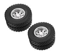 Fafeims 2pcs Rc Rhetet avec Une Bonne Fabrication pour - Un Amortissement Fort et Une Résistance à l'usure élevée pour 1/14 Propriétaires de Tracteurs (Silver)