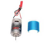 Fafeims 390 Moteur RC Amélioration du Moteur Grand brossé Torsion Rotor équilibré Précis avec Dissipateur Thermique Bleu pour Crawler RC