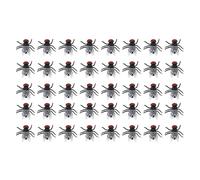 Fafeims 40 Pièces en Plastique Faux Jouet de Farce de Mouche, Modélisation Vive D'apparence Réaliste avec 40 Pièces Incluses pour Les Décorations de Fête de Farces de Bureau