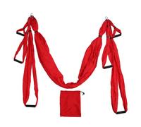 Fafeims Accessoires de Balançoire, Kit de Hamac de Yoga Réglable en Coton et Polyester pour Entraînement de flexibilité de Fitness à Domicile (rouge)