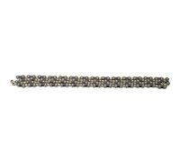 Fafeims Aluminium Alliage Précision Mountain Road Bike Pliant Bicycle Half Hollow Chain for Speed Change System Kit, Lightweight and Durable Bike Chain for Mountain, Road Cycling Enthusiasts (S10L