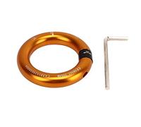 Fafeims Anneau de Rappel Détachable de 12 Mm Connecteur D'ouverture du Connecteur d'escalade pour Arboriste Roche l'escalade ISO9001 CE EN362: 2004m Alliage D'aluminium (Gold)
