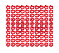 Fafeims Anneaux de Jambe de Pigeons Durables Légers 8 Mm sans Mots Bandes de Jambe pour Fournitures de Pigeons Application pour L'identification et le Marquage des Matière Plastique 100 Pièces/sac