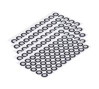 Fafeims Autocollant de Point de Marqueur de Réflexion 3D Résistant à la Déchirure et à l'eau 6 Mm de Diamètre Intérieur et 10 Mm de Diamètre Extérieur 15 Feuilles X 50 Pièces Analyse de Bijoux