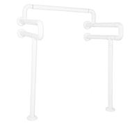 Fafeims Barre D'appui pour Toilettes, Rampes Ergonomiques Antidérapantes en Forme de Double U pour Femmes Enceintes âgées Handicapées, PC SUS Poids : env. 4500g