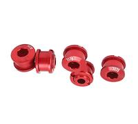 Fafeims Bicycle Survey Bike Bikes Bolts de A pour Le Traitement de la Anodisée pour Les Vélos de Montagne pour la Route, Alliage D'aluminium de 5 Pcs (Rouge)