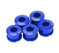 Fafeims Bicycle Survey Bike Bikes Bolts de A pour Le Traitement de la Anodisée pour Les Vélos de Montagne pour la Route, Alliage D'aluminium de 5 Pcs (Blue)