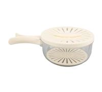 Fafeims Bol égouttoir pour Lavage de Fruits et Légumes, Design Innovant, Passoire à Mailles Creuses pour une Meilleure Organisation de la Cuisine, Poignée de Transport Facile (WHITE)