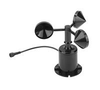 Fafeims Capteur de Vitesse du Vent, Anémomètre à Trois Tasses de Haute Précision 0-70 M/s pour Stations Météorologiques, Navires et Serres