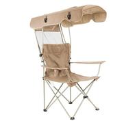 Fafeims Chaise Pliante Portative avec Abat-Jour, Chaise de Camping Robuste pour des Aventures Extérieures Pratiques, Kaki/Camping (Kaki)