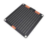 Fafeims Chargeur de Panneau Solaire Ultra 10 W Ultra Mince pour Les Appareils électroniques à Partir de Téléphones Mobiles 5V 2A, Solaire Monocristallin en Silicium pour Le Camping, Poisson-Pluie