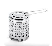 Fafeims Chauffage de Camping, Chauffage de Tente Portable en Acier Inoxydable avec Dissipation Thermique Double Couche et Poignée Intégrée pour Pique-nique en Plein Air, Réchauffement des (Étoile de