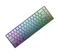 Fafeims Clavier 65 pour Cent, Petit Clavier de Jeu Rvb 68 Touches avec Rétroéclairage Réglable 18 Modes D'éclairage pour Les Joueurs sur PC Portable (Noir dégradé)