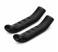 Fafeims Couverture de Poignée de Frein en Silicone pour Vélo Route et VTT - Protecteur Antidérapant et Résistant à l’Usure pour Leviers de Frein, Noir, Taille Unique