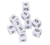 Fafeims Dice Six Côtés en Plastique pour Le Jeu de Table de Bar à Barre à Domicile, 20 Pcs 16 Mm de Dés avec Numéros