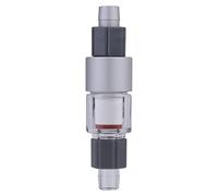 Fafeims Diffuseur de CO2, Diffuseur D'osmose Inverse 12/16 Mm avec Système de Verrouillage par écrou, Atomiseur D'aquarium en Métal et Acrylique pour Plantation (12/16mm)