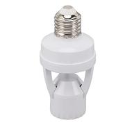 Fafeims Douille de Lumière à Capteur de Mouvement, Prise E27 à Capteur ABS PIR avec Marche/arrêt Automatique et Détection Réglable pour Escalier de Sous-sol de Garage