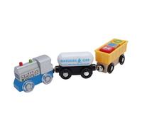 Fafeims Ensemble de Trains de Fret en Bois avec Jouet de Développement des Compétences, Expérience de Jeu de Fret Engageante, Conception Innovante de la Technologie Future pour Les Jeunes Esprits,