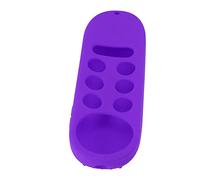 Fafeims Fafeims Housse de Télécommande Antichoc en Silicone pour Chromecast avec TV, étui de Protection Antidérapant pour Un Usage Familial, Matériau Léger (Gris foncé) (Ensemble Violet)