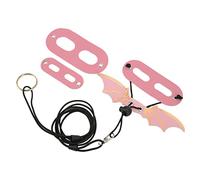 Fafeims Fafeims Laisse de Lézard Mignonne et Réglable, Douce pour Les Reptiles Marchant, Harnais de Dragon Barbu pour Les Festivals et Les Fêtes d'anniversaire, Cuir Artificiel (Black) (Pink)